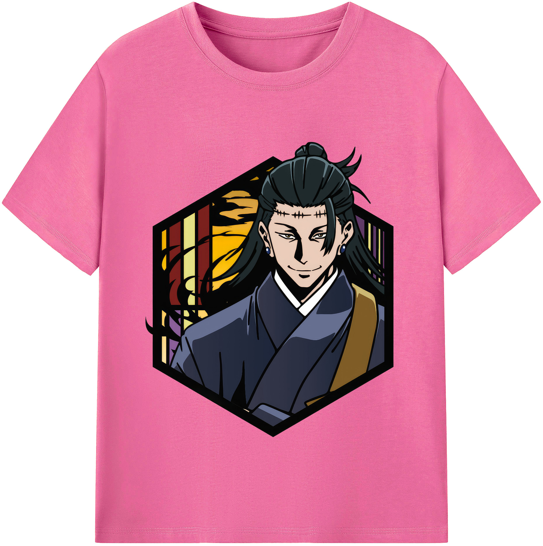 （画像用） 呪術廻戦 Jujutsu Kaisen レディースカジュアルプリントTシャツ（綿100％）